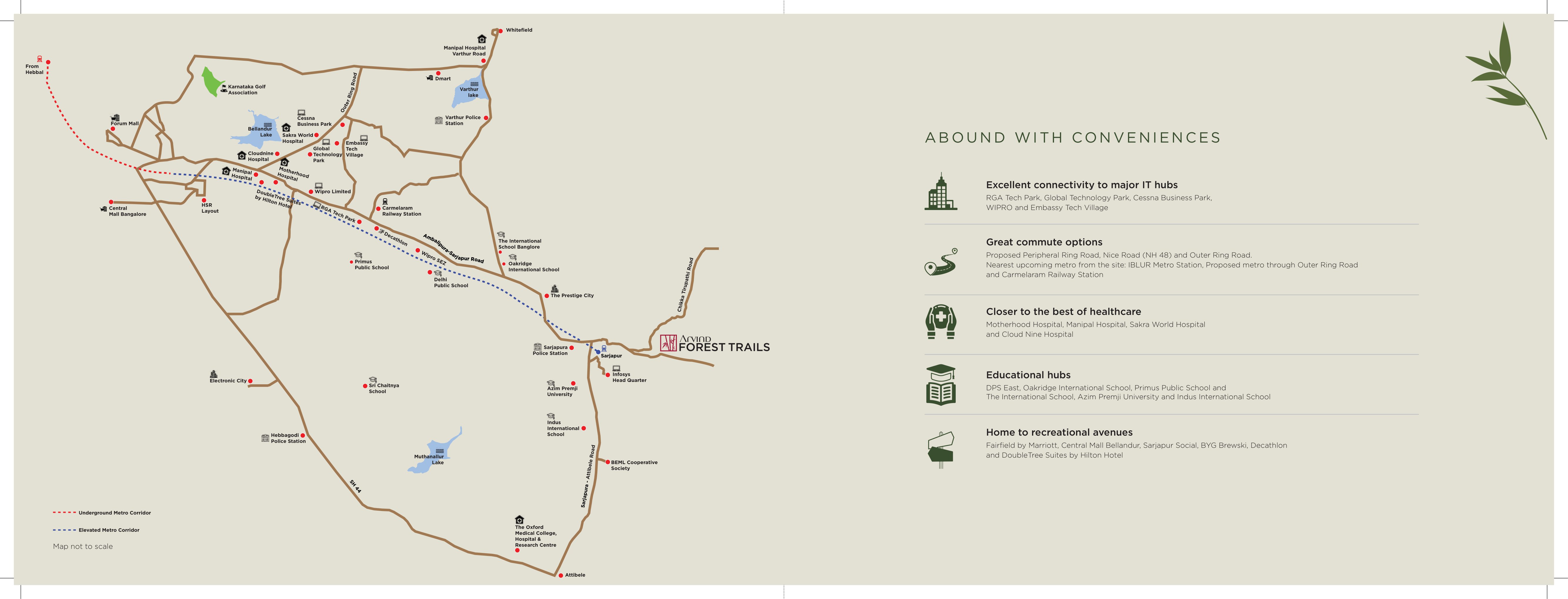 Arvind Forest Trails Location Map